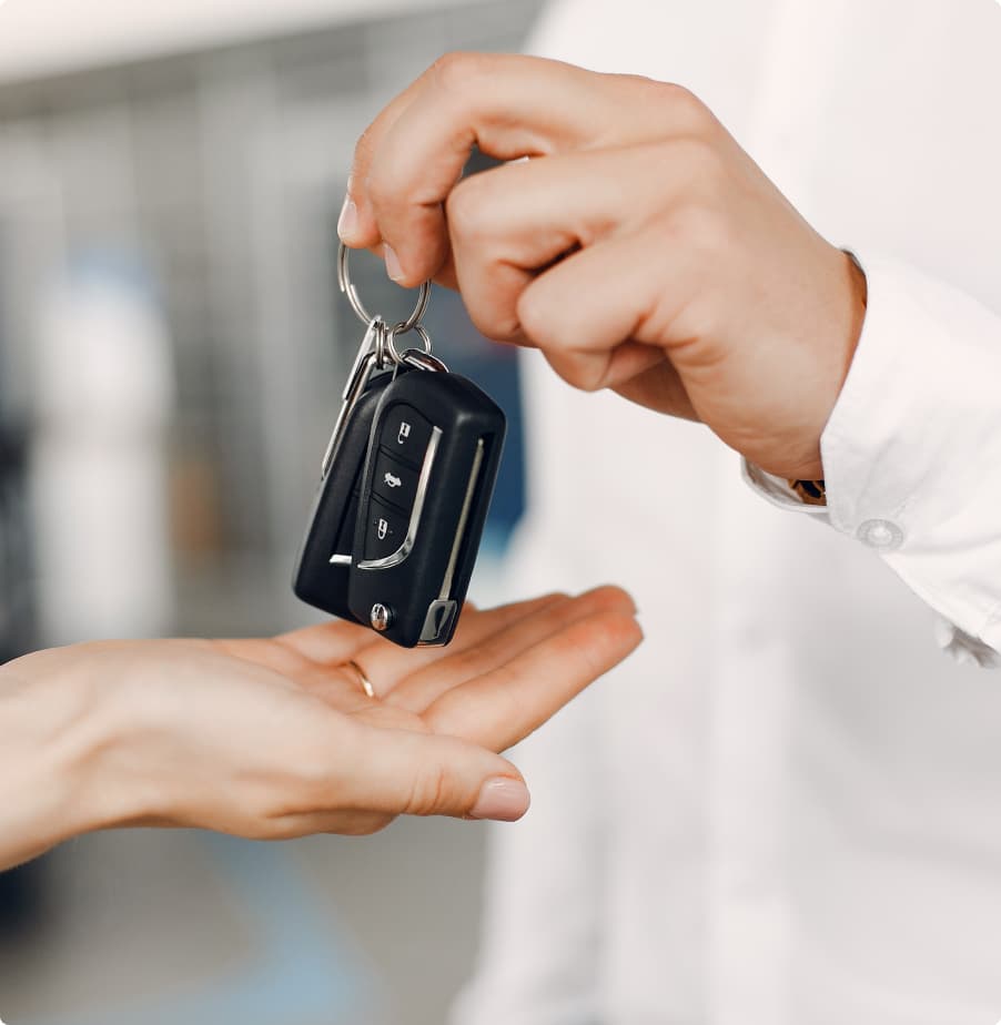 Car key handover